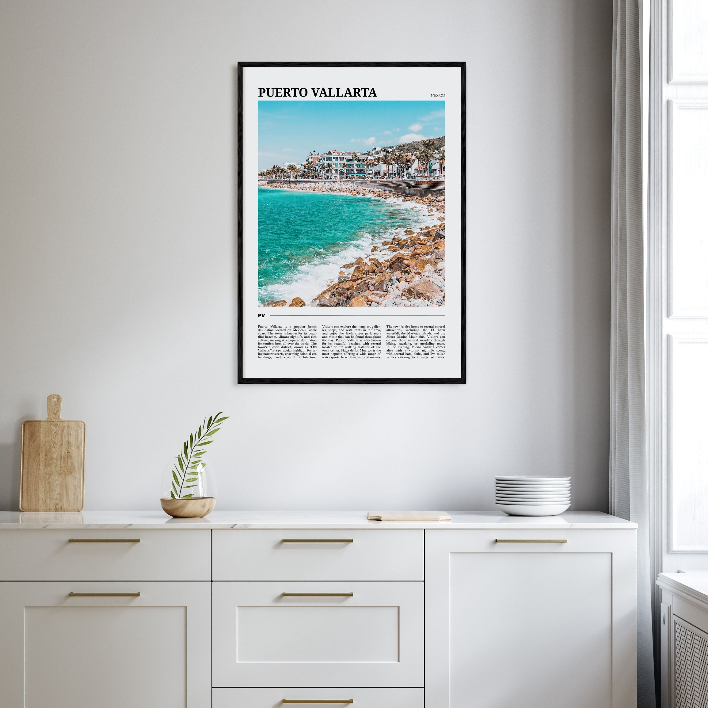 Puerto Vallarta Travel Color Poster