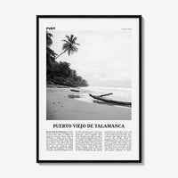 Puerto Viejo de Talamanca Print Black and White, Puerto Viejo de Talamanca Wall Art, Puerto Viejo de Talamanca Poster, Talamanca, Costa Rica