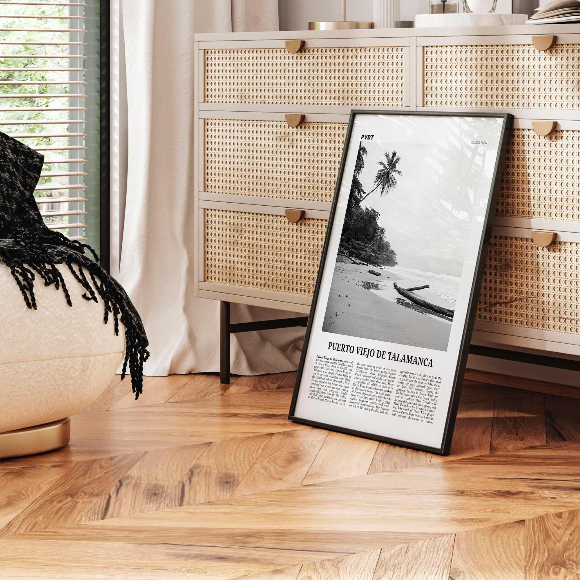 Puerto Viejo de Talamanca Print Black and White, Puerto Viejo de Talamanca Wall Art, Puerto Viejo de Talamanca Poster, Talamanca, Costa Rica