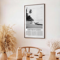 Puerto Viejo de Talamanca Print Black and White, Puerto Viejo de Talamanca Wall Art, Puerto Viejo de Talamanca Poster, Talamanca, Costa Rica