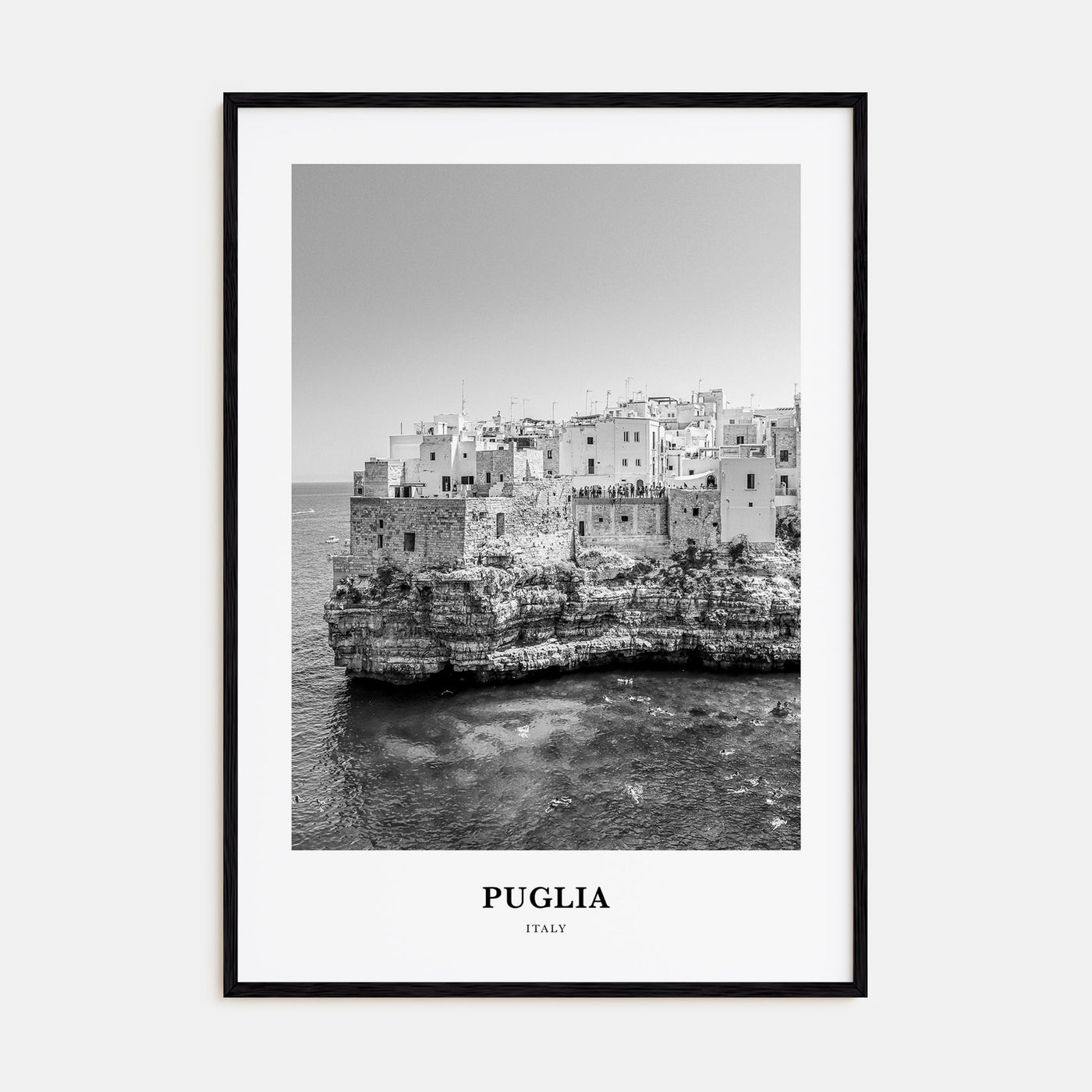 Puglia Portrait B&W Poster