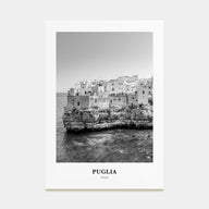 Puglia Portrait B&W Poster