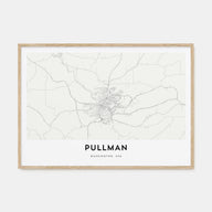 Pullman Map Landscape Poster