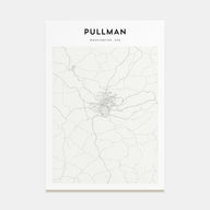 Pullman Map Portrait Poster