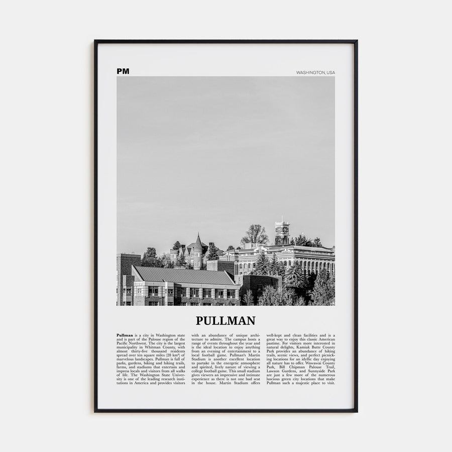 Pullman Travel B&W Poster