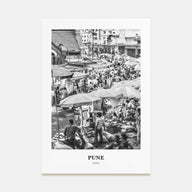 Pune Portrait B&W Poster