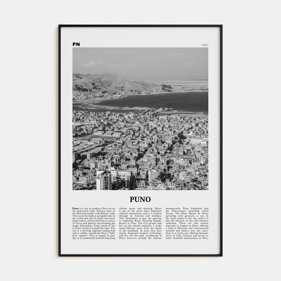 Puno Travel B&W Poster