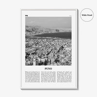 Puno Print Black and White, Puno Wall Art, Puno Poster, Puno Photo, Puno Wall Décor, Puno Map, Peru