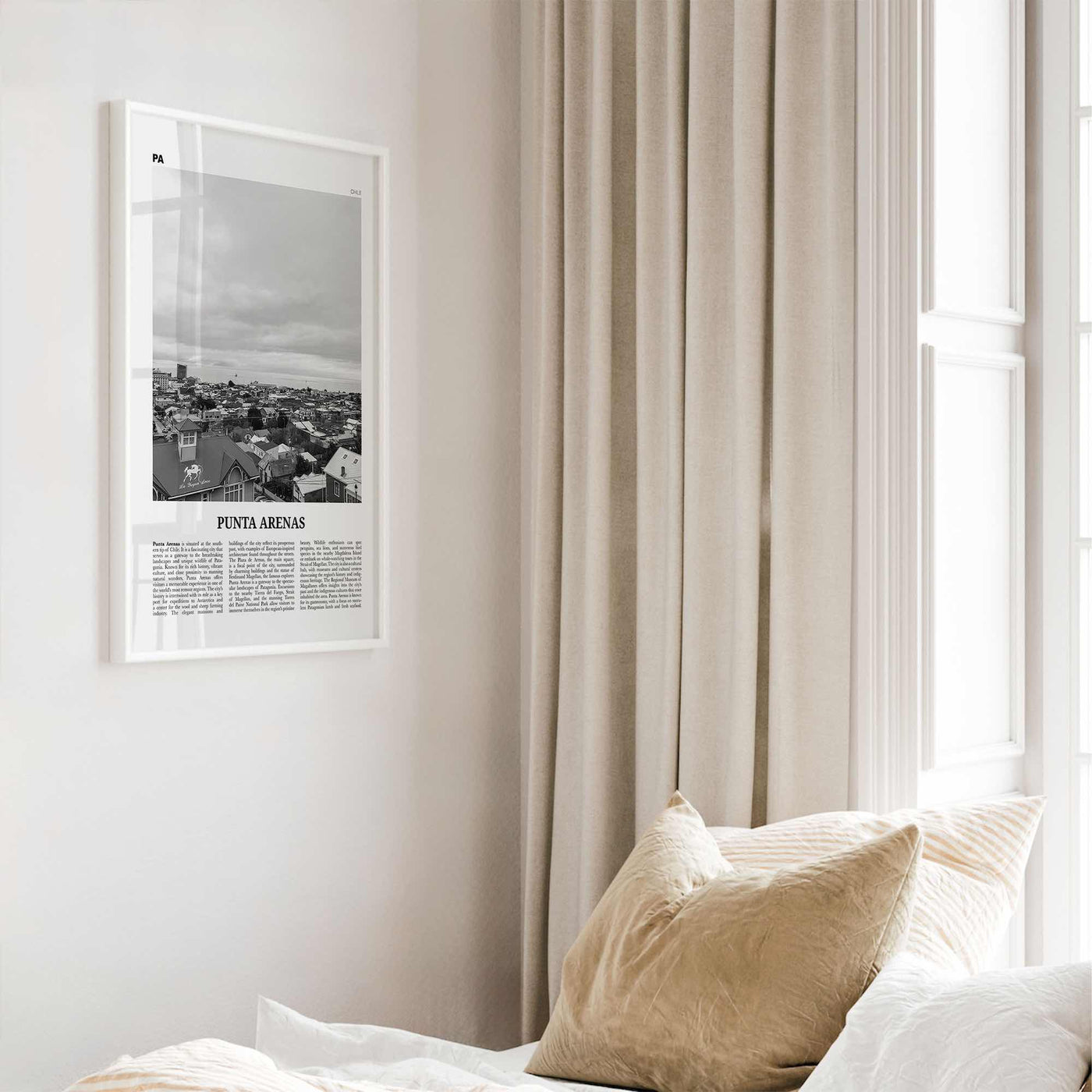 Punta Arenas Print Black and White, Punta Arenas Wall Art, Punta Arenas Poster, Punta Arenas Photo, Punta Arenas Wall Décor, Chile