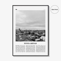 Punta Arenas Print Black and White, Punta Arenas Wall Art, Punta Arenas Poster, Punta Arenas Photo, Punta Arenas Wall Décor, Chile