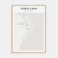 Punta Cana Map Portrait Poster