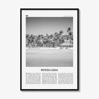 Punta Cana Print Black and White, Punta Cana Wall Art, Punta Cana Poster, Punta Cana Photo, Punta Cana Wall Décor, Dominican Republic