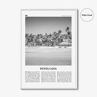 Punta Cana Print Black and White, Punta Cana Wall Art, Punta Cana Poster, Punta Cana Photo, Punta Cana Wall Décor, Dominican Republic