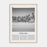 Punta Cana Travel B&W Poster