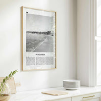 Punta Mita Print Black and White, Punta Mita Wall Art, Punta Mita Poster, Punta Mita Photo, Punta Mita Wall Décor, Punta Mita Map, Mexico