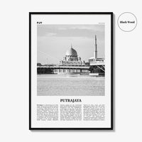 Putrajaya Print Black and White, Putrajaya Wall Art, Putrajaya Poster, Putrajaya Photo, Putrajaya Décor, Malaysia, Peninsular, Kuala Lumpur