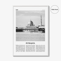 Putrajaya Print Black and White, Putrajaya Wall Art, Putrajaya Poster, Putrajaya Photo, Putrajaya Décor, Malaysia, Peninsular, Kuala Lumpur