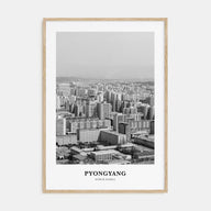 Pyongyang Portrait B&W Poster