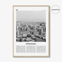 Pyongyang Print Black and White, Pyongyang Wall Art, Pyongyang Poster, Pyongyang Photo, Pyongyang Wall Décor, Pyongyang Map, North Korea