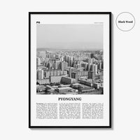 Pyongyang Print Black and White, Pyongyang Wall Art, Pyongyang Poster, Pyongyang Photo, Pyongyang Wall Décor, Pyongyang Map, North Korea