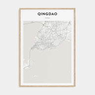 Qingdao Map Portrait Poster