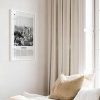 Qingdao Print Black and White, Qingdao Wall Art, Qingdao Poster, Qingdao Photo, Qingdao Wall Décor, Qingdao Map, China