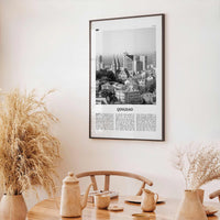 Qingdao Print Black and White, Qingdao Wall Art, Qingdao Poster, Qingdao Photo, Qingdao Wall Décor, Qingdao Map, China