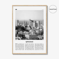 Qingdao Print Black and White, Qingdao Wall Art, Qingdao Poster, Qingdao Photo, Qingdao Wall Décor, Qingdao Map, China