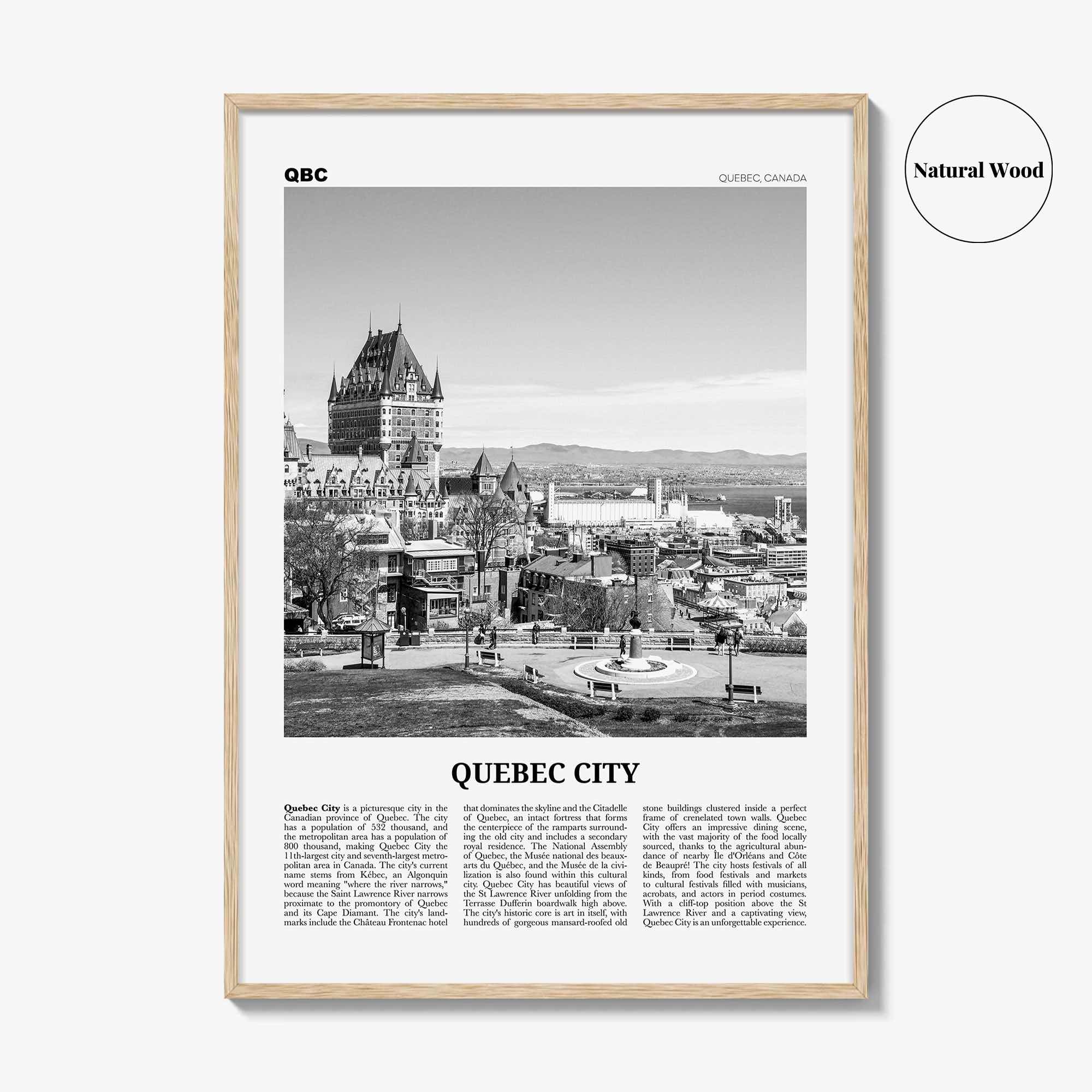 Quebec City Print Black and White No 2, Quebec City Wall Art, Quebec City Poster, Quebec City Photo, Québec, Canada, North America