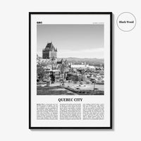 Quebec City Print Black and White No 2, Quebec City Wall Art, Quebec City Poster, Quebec City Photo, Québec, Canada, North America