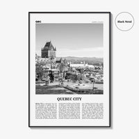 Quebec City Print Black and White No 2, Quebec City Wall Art, Quebec City Poster, Quebec City Photo, Québec, Canada, North America