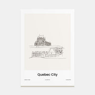 Quebec Drawn Poster