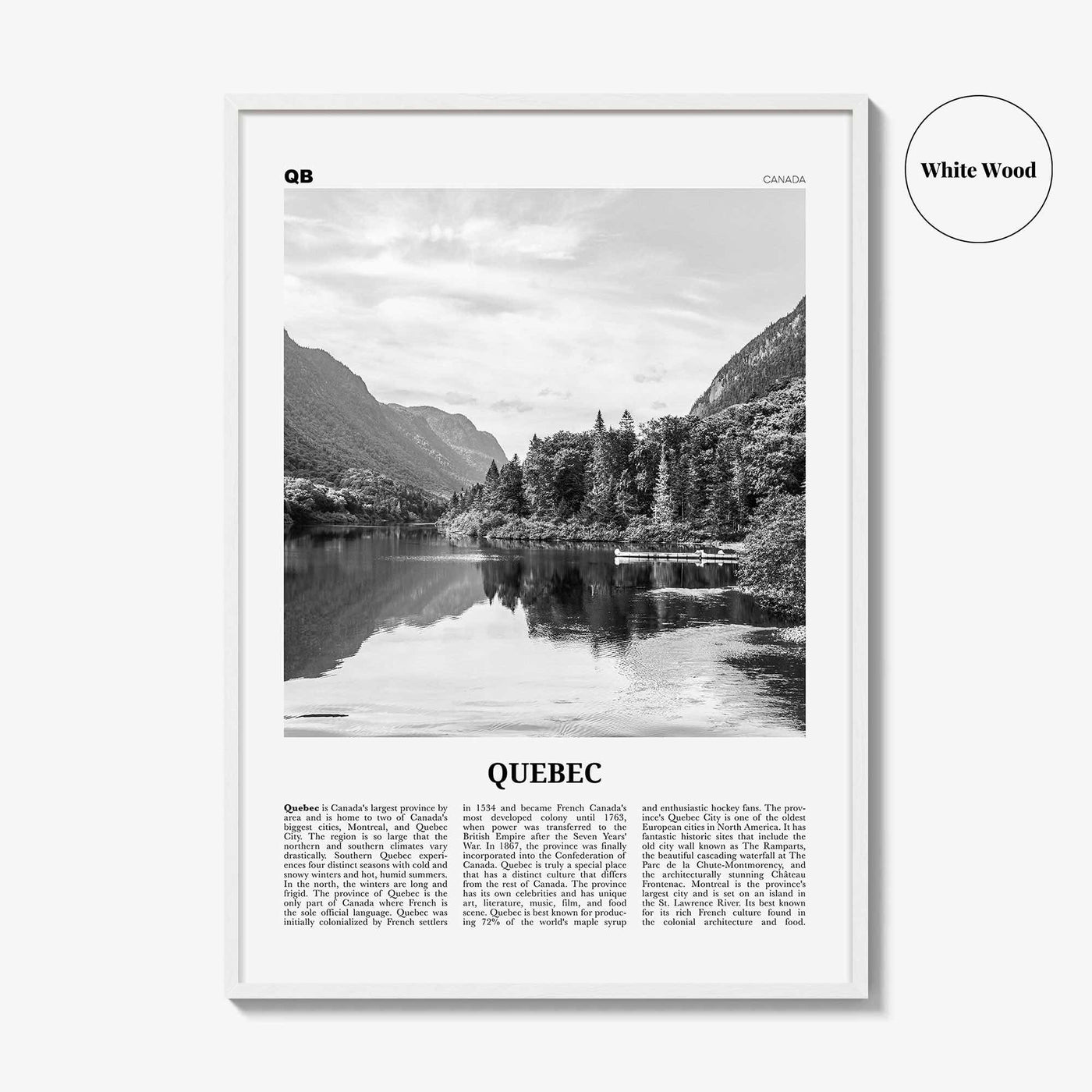 Quebec Print Black and White, Québec Print Black and White, Québec Wall Art, Québec Poster, Québec Photo, Québec Wall Décor, Montreal Canada