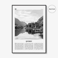 Quebec Print Black and White, Québec Print Black and White, Québec Wall Art, Québec Poster, Québec Photo, Québec Wall Décor, Montreal Canada