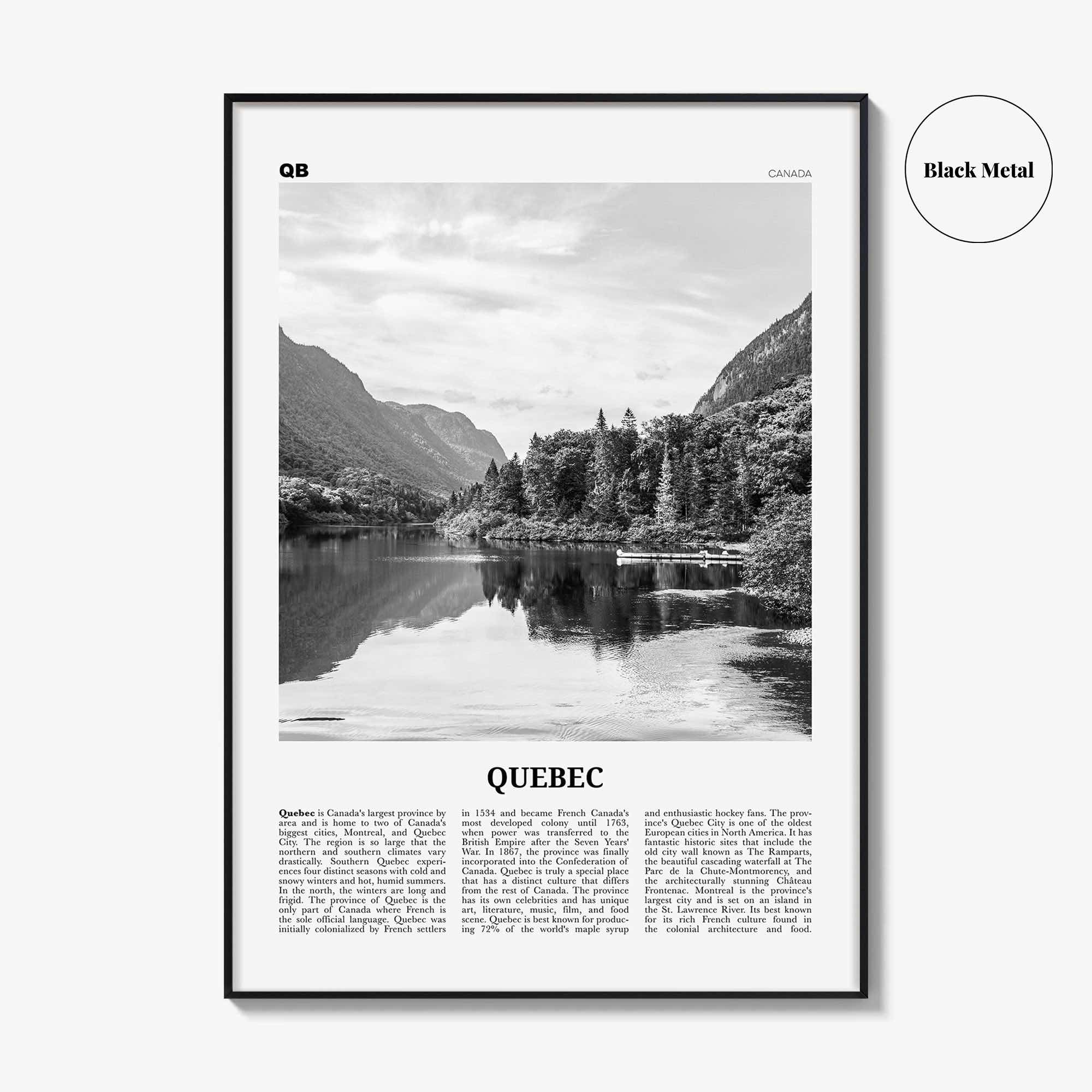 Quebec Print Black and White, Québec Print Black and White, Québec Wall Art, Québec Poster, Québec Photo, Québec Wall Décor, Montreal Canada