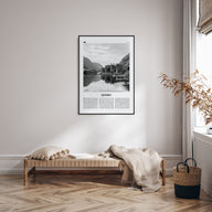 Quebec Travel B&W Poster