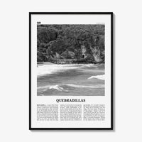 Quebradillas Print Black and White, Quebradillas Wall Art, Quebradillas Poster, Quebradillas Photo, Quebradillas Décor, Quebradillas Map