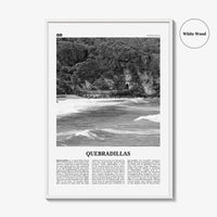 Quebradillas Print Black and White, Quebradillas Wall Art, Quebradillas Poster, Quebradillas Photo, Quebradillas Décor, Quebradillas Map