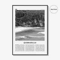 Quebradillas Print Black and White, Quebradillas Wall Art, Quebradillas Poster, Quebradillas Photo, Quebradillas Décor, Quebradillas Map