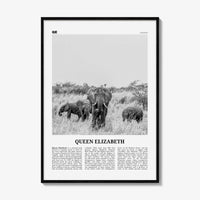 Queen Elizabeth National Park Print Black and White, Queen Elizabeth Wall Art, Queen Elizabeth Poster, Queen Elizabeth Photo, Uganda