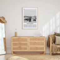 Queen Elizabeth National Park Travel B&W Poster