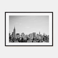 Queens, New York Landscape B&W Poster