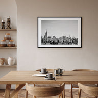 Queens, New York Landscape B&W Poster