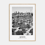 Queens, New York Portrait B&W No 1 Poster