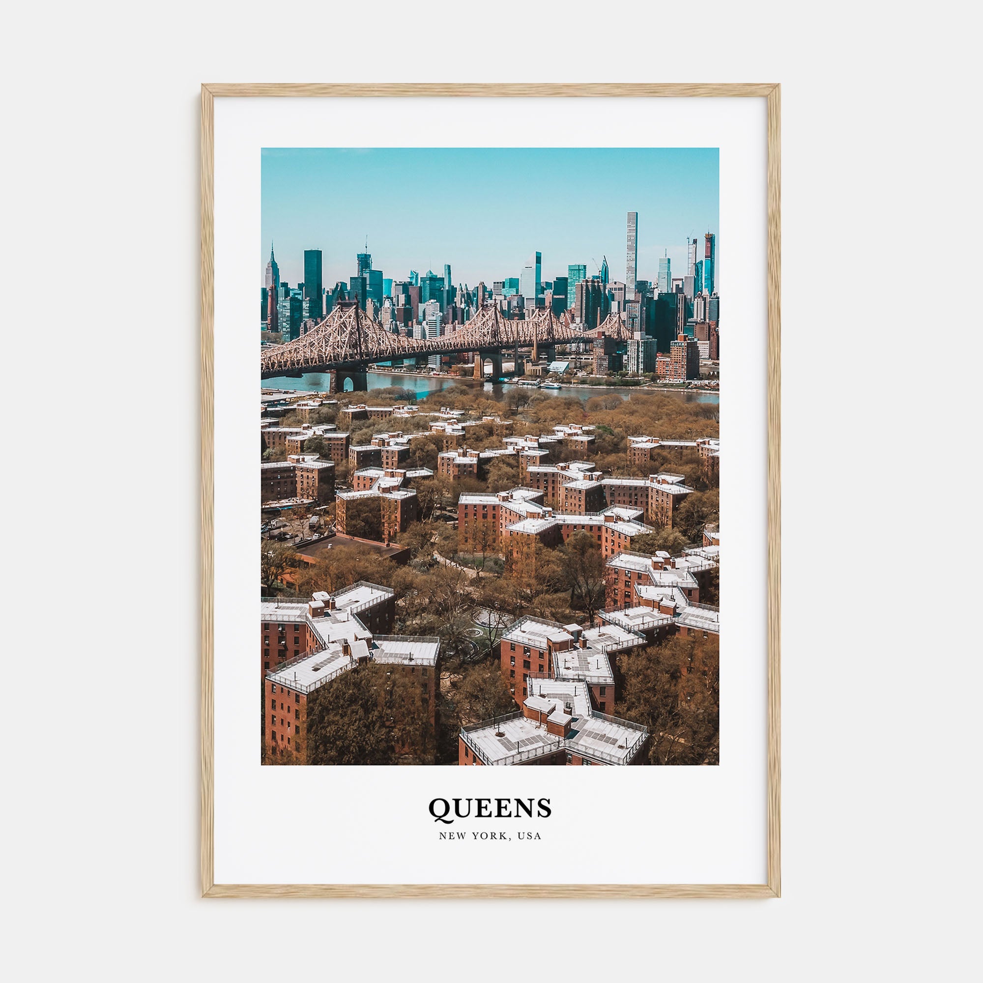 Queens, New York Portrait Color Poster