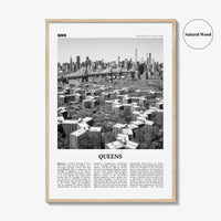 Queens Print Black and White New York No 1, Queens Wall Art, Queens Poster, Queens Photo, Queens Wall Decor, New York, USA, United States