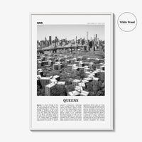 Queens Print Black and White New York No 1, Queens Wall Art, Queens Poster, Queens Photo, Queens Wall Decor, New York, USA, United States
