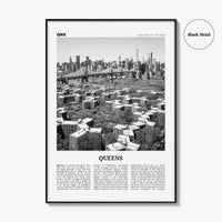 Queens Print Black and White New York No 1, Queens Wall Art, Queens Poster, Queens Photo, Queens Wall Decor, New York, USA, United States