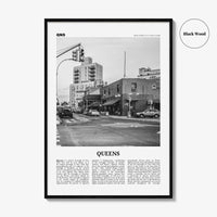 Queens Print Black and White New York No 2, Queens Wall Art, Queens Poster, Queens Photo, Queens Wall Decor, USA, United States