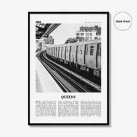 Queens Print Black and White New York No 3, Queens Wall Art, Queens Poster, Queens Photo, Queens Wall Decor, USA, United States